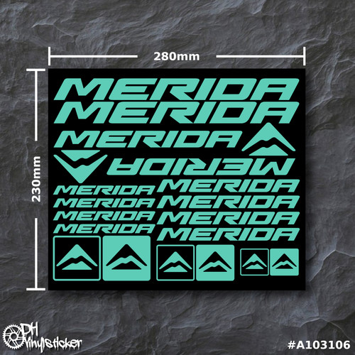 Merida stickersatz mint - merida,