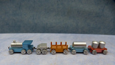 Kleine Eisenbahn Lok mit 4 Waggons  5teilig  Alu  Hildner