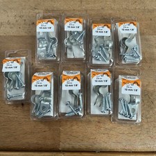 9 Packungen Rohrschellen mit Schrauben 10 mm 1/8' /H2A11K2-10