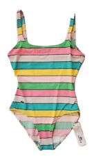 Lacoste Badeanzug Badeanzug 1-teilig Größe S gestreift Schreibweise neu mit Etikett