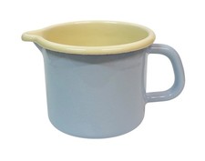 MILCHTOPF RIESS Emaille Ø 9 cm 0,5 L Milchhaferl emailliert Emailtopf Kochtopf