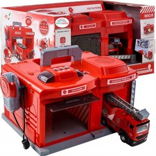 Feuerwehr Station mit Fahrzeug