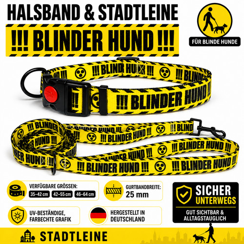 Hundehalsband blinder hund - hundehalsband,