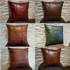 Antik Lederkissen Sofakissen