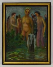 Altes Gemälde, Badende Frauen