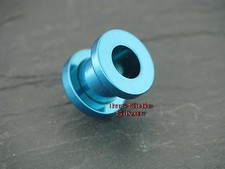 Tunnel Ohrpiercing Plug BLUELINE Blau für gedehnte Ohrlöcher Ohrring Ohrschmuck
