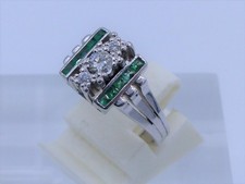 Antiker Smaragd Diamantring