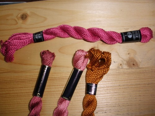 Stickgarn perlgarn rot - stickgarn/,