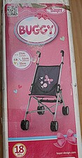 Puppenbuggy blau pink