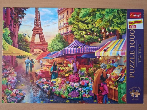 Puzzle blumenmarkt paris - puzzle,