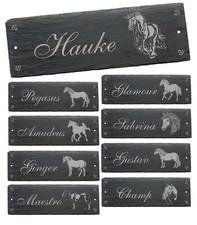 Schiefertafel pferd stalltafel - schiefertafel,