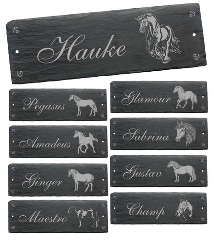 Schiefertafel pferd stalltafel - schiefertafel,