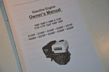 Owner's Manual Gasoline Engine LONCIN 160F - 190F en G120F - G420F (Lumag u.a.)