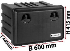 LKW Staukasten Staubox Kunststoff Daken Just 600 Werkzeugkasten 600x415x460mm 