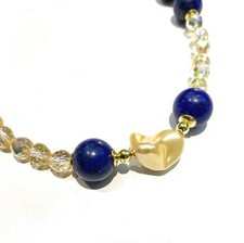 Halskette Choker Lapislazuli