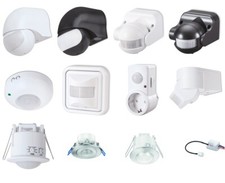 Bewegungsmelder Infrarot Wand/Decke innen/außen Aufputz/Unterputz LED geeignet