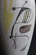 rare ES Krugvase 50er handbemalt Vase Unikat abstrakt wgp Kunstobjekt wie Ruscha
