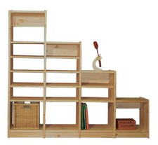 Regal Regalsystem Stufenregal Holz Kiefer massiv natur flexibel erweiterbar neu