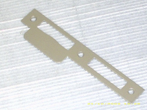 Lappenschließblech flach - lappenschließblech,