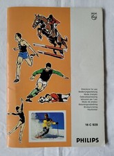 Philips Bedienungsanleitung 16 C 928 Color TV Manual Farbfernseher ca. 80er Jahr