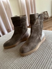 MARC O POLO NEU* 159,90 Eu Boots Stiefelette flat Leder gefüttert taupe 37