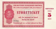 AV-VD DDR 1966 5 MDN Mark Storeticket Völkerfreundschaft Fritz Heckert RAR 06782