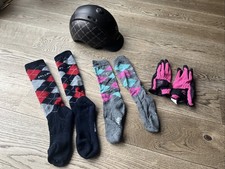 Casco Kinder Reithelm Gr S (50-55cm) Plus Socken und Reithandschuhe