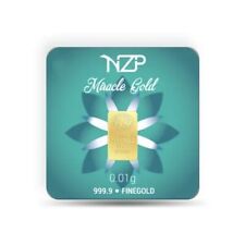 GOLDBARREN 0,01 Gramm 999,9 Feingold NZP Gold Barren 24 Karat Weihnachtsgeschenk