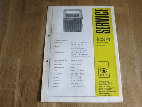 Ddr service anleitung - ddr, service-anleitung