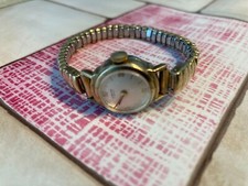 Junghans Damen Armbanduhr Handaufzug funktioniert! Flex Armband rolled gold