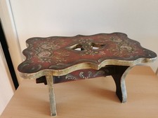 Fußbank mit Bauernmalerei