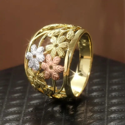 Ring gold silber enamel - ring,