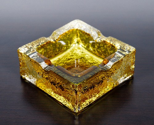 Vintage crystal aschenbecher - crystal,
