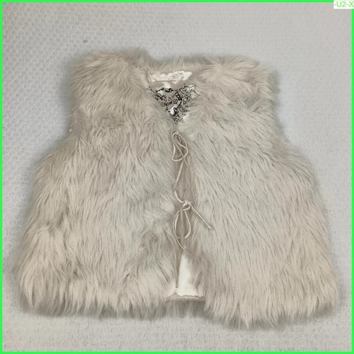 Denim kunstfell beige - co,