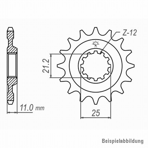 Ritzel vorne zähne - vorne,