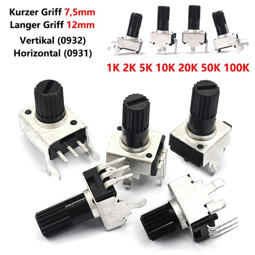 Rv09 potentiometer 100k - rv09, 1k-100k