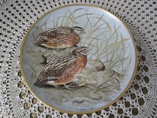 Sammelteller Vogelmotiv Wachtel  - Franklin Porcelain “Gamebirds Of The World”