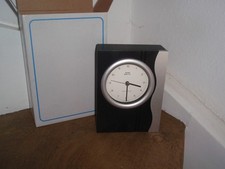 KUNDO Space timer Radio Controlled Kaminuhr Modern silber schwarz sehr RAR