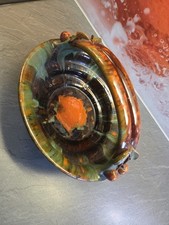 Alte glasierte  Obstschale