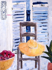 LIZA  LANDBERG "VINCENT AND THE SEVEN LOVE APPLES" ORIGINAL MODERN ART GEMÄLDE