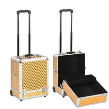 Kosmetikkoffer Alu Schminkkoffer Friseurkoffer Make up Koffer Organizer Trolley