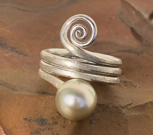 Tahitiperle ring 925 - tahitiperle,