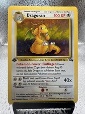 Pokemon German Dragonite Dragoran 1st Edition Holo Fossil 4/6 Excellence