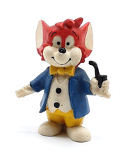 Fix + Foxi Figur Onkel Fax  Fliege & Hose Gelb -6 cm Groß Heimo/R. Kauka 1970