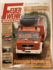 Feuerwehr Magazin Juli 1992 Diepholz Schwaz Frankfurt Tirol Erdbeben Leitstelle