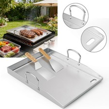 Edelstahl grillplatte set für - edelstahl,