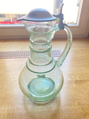 Antike glas karaffe mit - glas-karaffe,