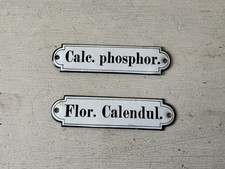 2 x altes Emaille Schild