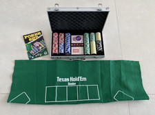 Poker Set, Pokerkoffer aus Alu, 300 Chips, Fa. Schmidt