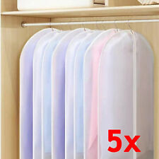 5 Stück Kleidersack Anzughülle 120*60cm Kleiderhülle Schutzhülle Kleidersäcke